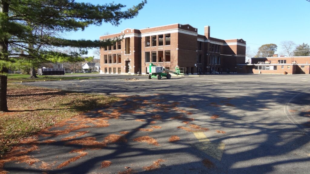 Demolition of a former school building