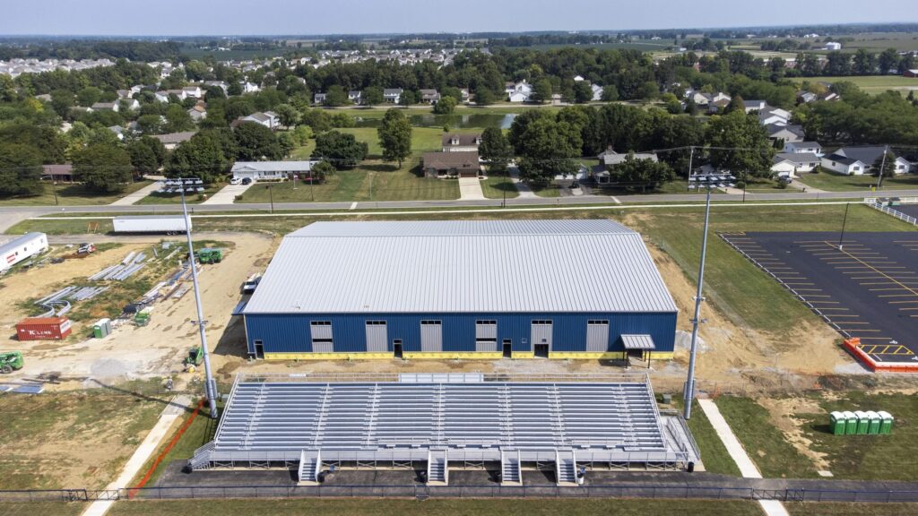 Aerial view of the Teays Valley LSD field house site